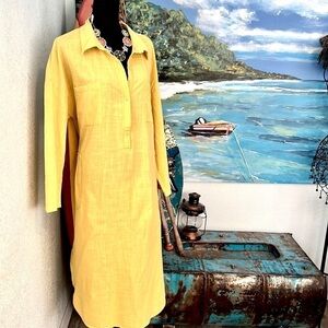 Zanzea Collection, Gold Shirt Dress, Timeless, Excellent Condition, Pockets, 4X